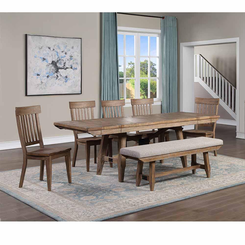 Rent to Own Steve Silver Riverdale 6 Piece Dining Set w/ Bench at